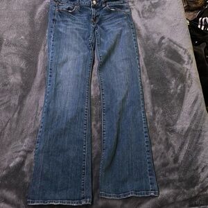 American Eagle low waisted flared jeans.